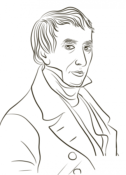 William Henry Harrison coloring page image