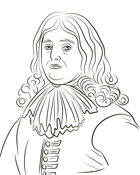 William Penn coloring page image