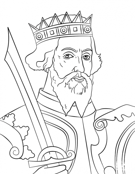 William the Conqueror coloring page image
