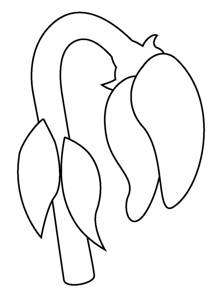 Wilted Flower Emoji coloring page image