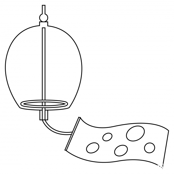 Wind Chime coloring page image