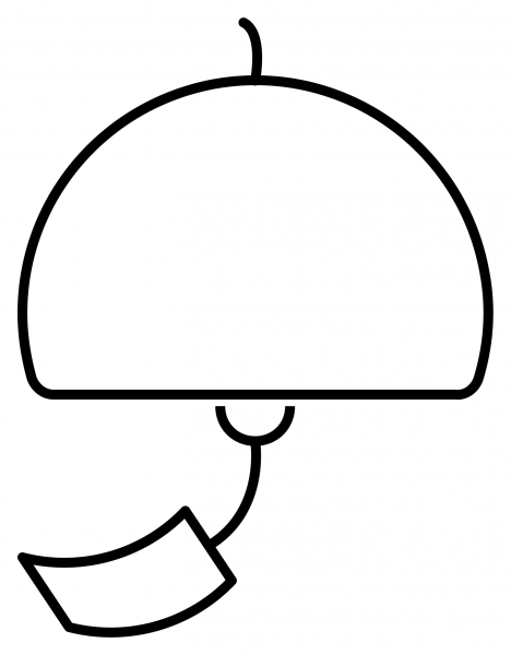 Wind Chime Emoji coloring page image