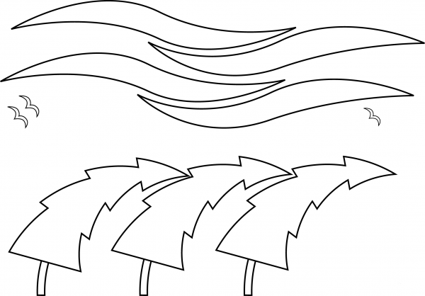 Wind coloring page image