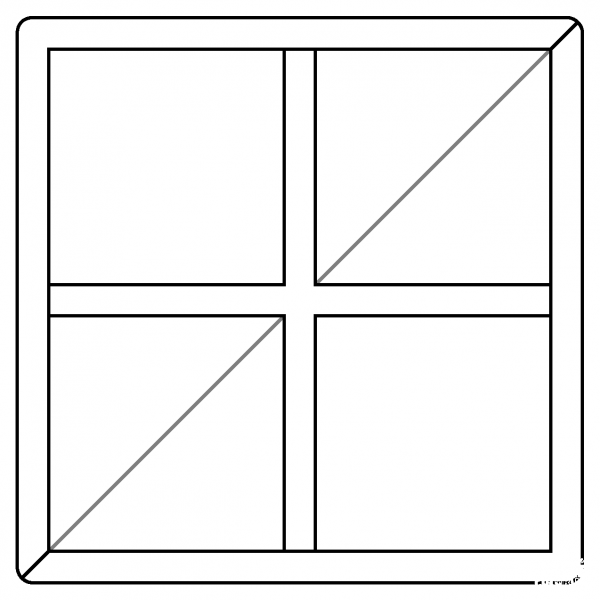 Window Emoji coloring page image