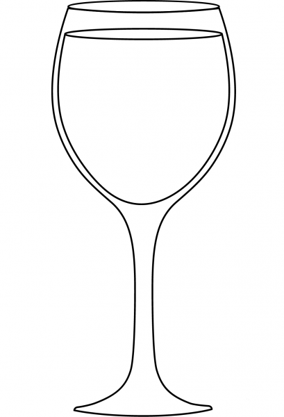 Wine Glass coloring page image