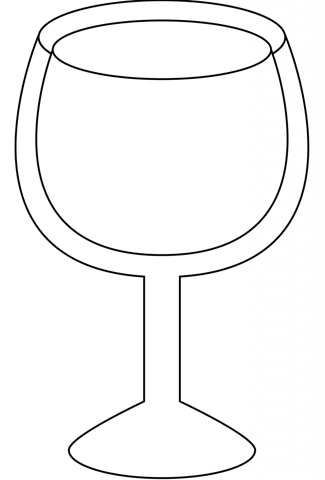 Wine Glass Emoji coloring page ColouringPages