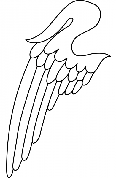 Wing coloring page image