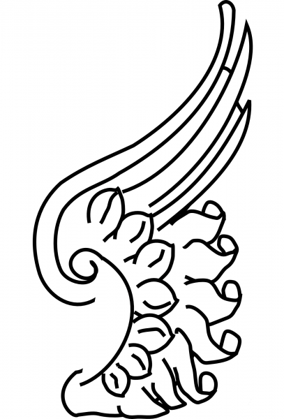 Wing coloring page image