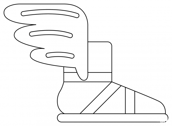 Winged Foot coloring page image