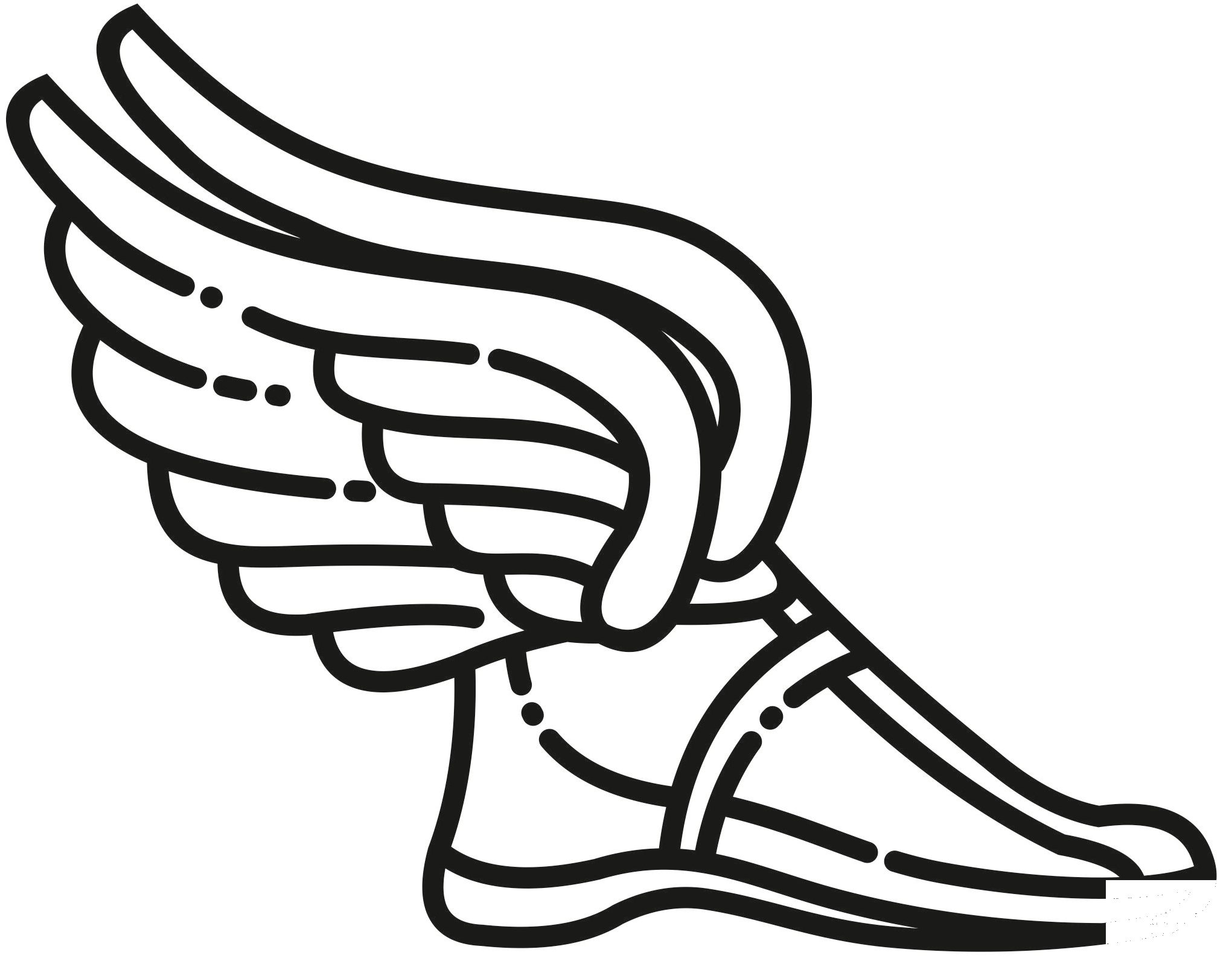 Winged Foot coloring page - ColouringPages