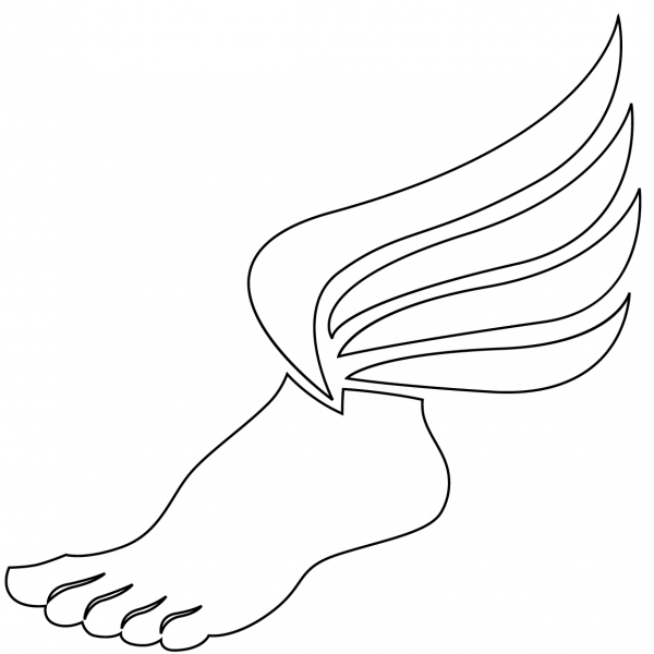Winged Foot coloring page image
