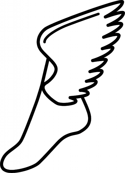 Winged Foot coloring page image