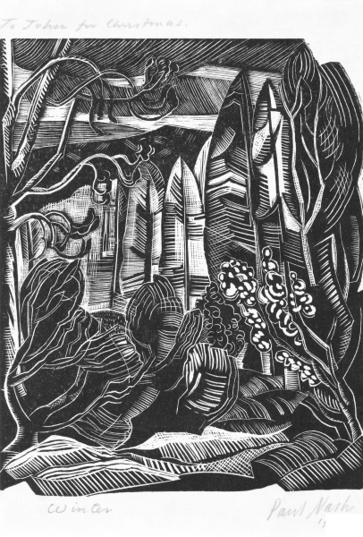 Winter Hampden by Paul Nash coloring page image