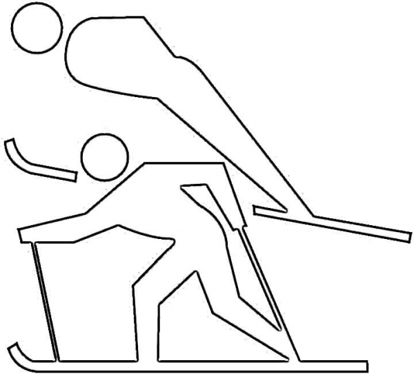 Winter Olympics games 2010  coloring page image