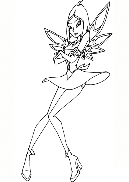 Winx Club Amaryl coloring page image