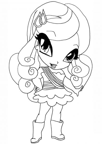 Winx Club Cherie Pixie coloring page image