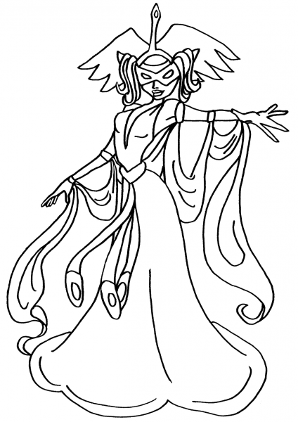 Winx Club Daphne coloring page image