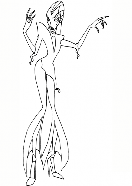 Winx Club Ediltrude coloring page image