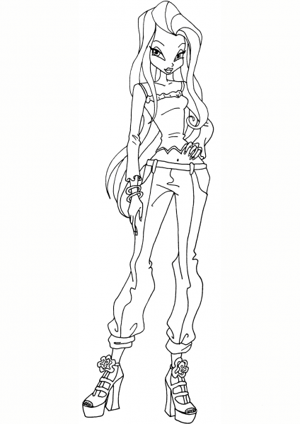 Winx Club Fairy coloring page image