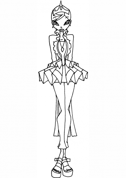 Winx Club Galatea coloring page image