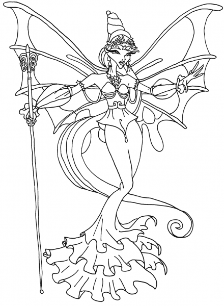 Winx Club Ligea coloring page image