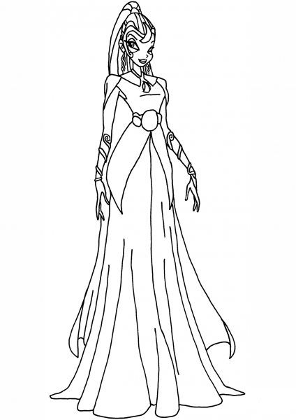 Winx Club Luna coloring page image