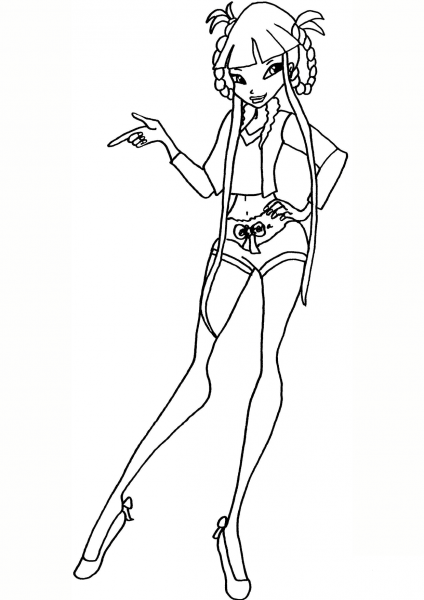 Winx Club Musa coloring page image