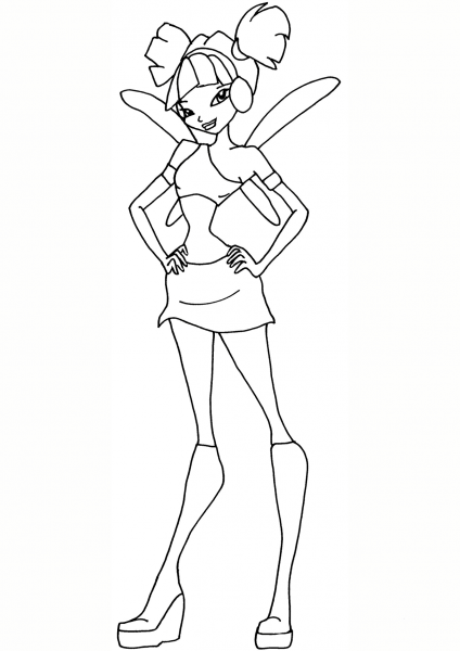 Winx Club Musa coloring page image