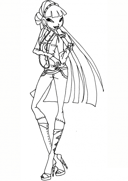 Winx Club Musa coloring page image