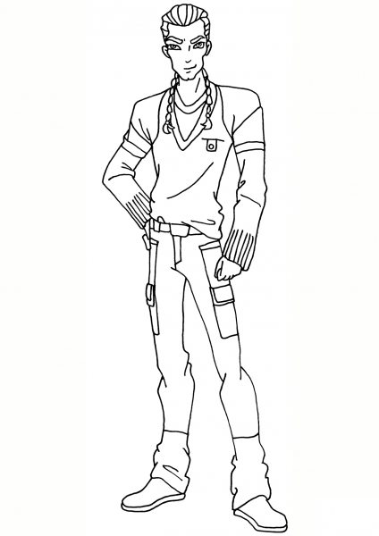 Winx Club Nabu coloring page image