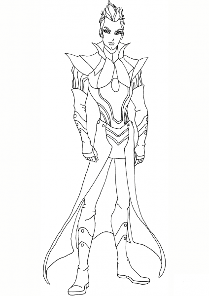 Winx Club Nex coloring page image