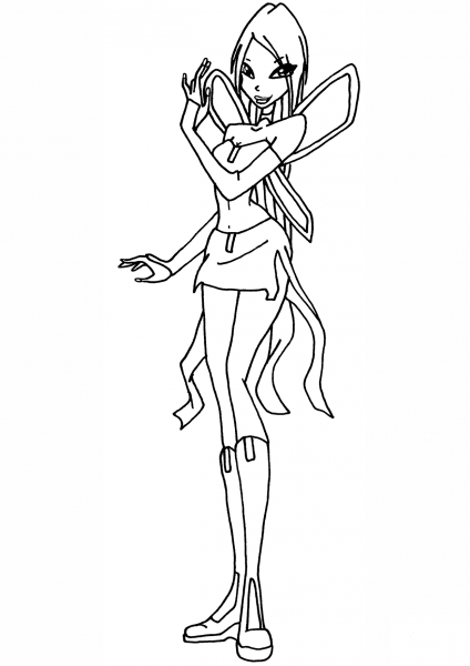 Winx Club Nova coloring page image