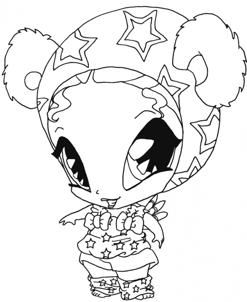 Winx Club Piff Pixie coloring page image
