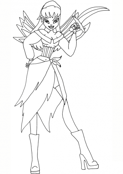 Winx Club Pirate Fairy coloring page image