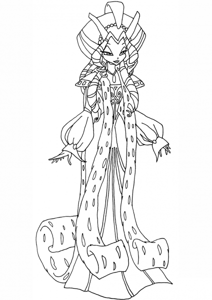 Winx Club Queen Mariam coloring page image