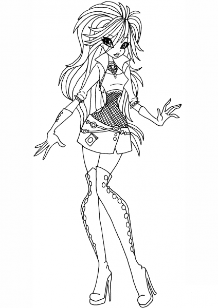 Winx Club Selina coloring page image