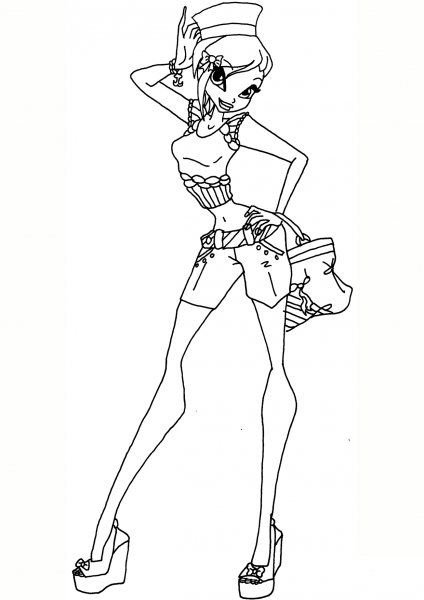 Winx Club Tecna coloring page image