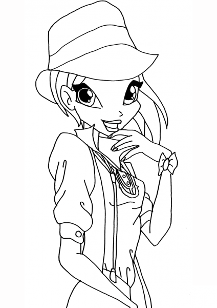 Winx Club Tecna coloring page image