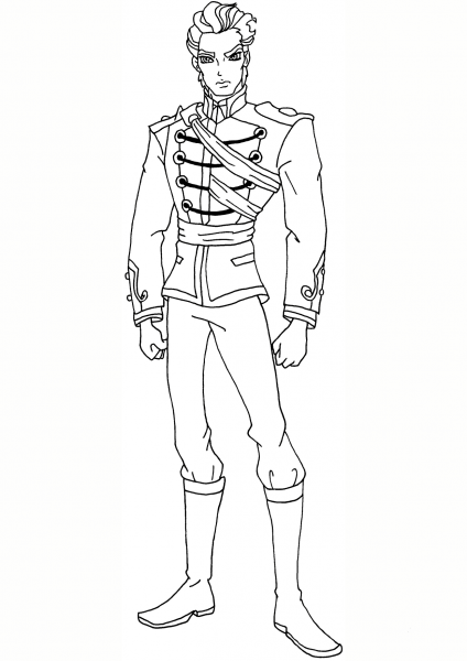 Winx Club Thoren coloring page image