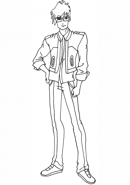 Winx Club Timmy coloring page image