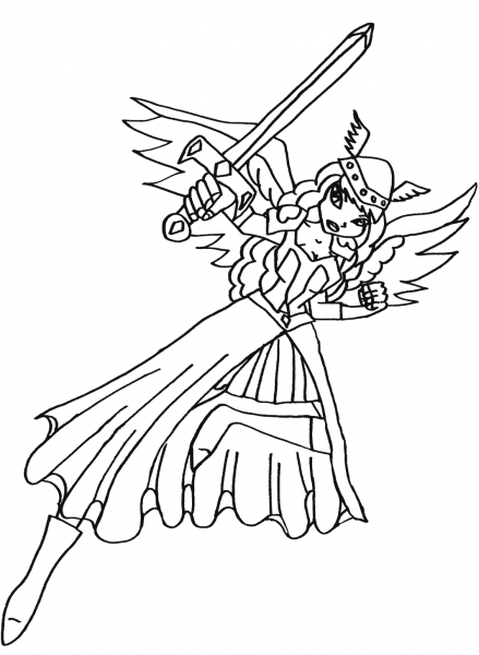 Winx Club Valkyria coloring page image