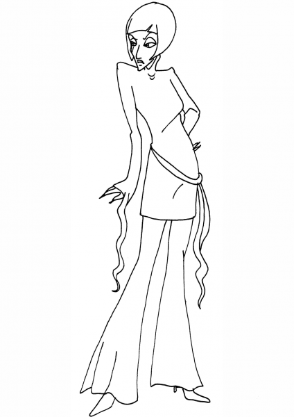 Winx Club Zarathustra coloring page image