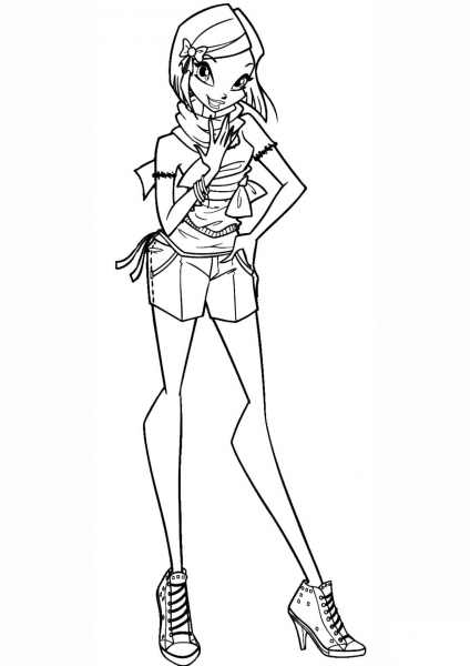 Winx Tecna coloring page image