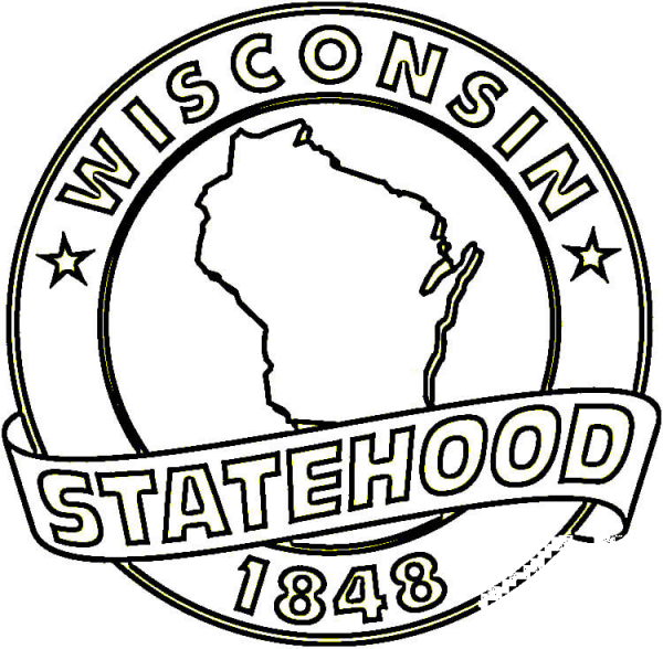 Wisconsin  coloring page image