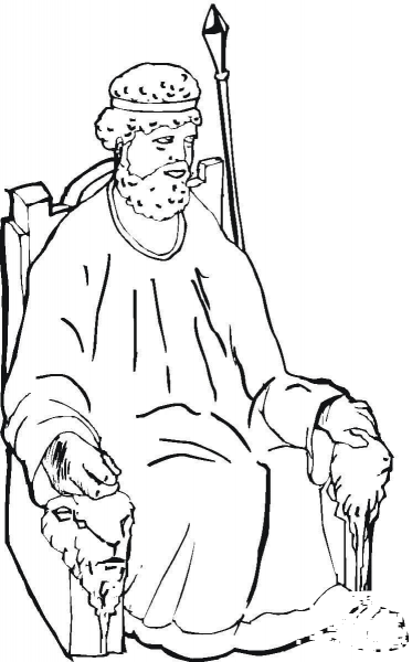 Wise Samuel coloring page image