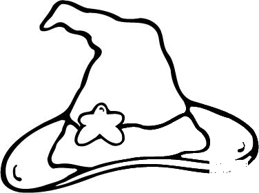 Witch Hat coloring page image