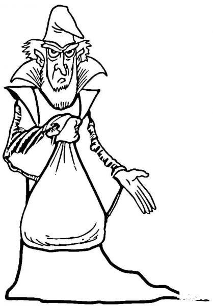 Wizard  coloring page image