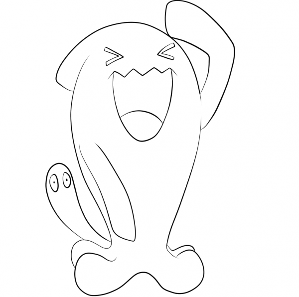 Wobbuffet coloring page image