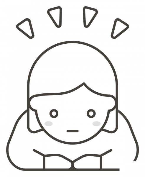 Woman Bowing coloring page image