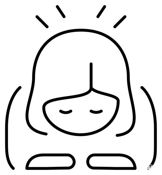 Woman Bowing Emoji coloring page image
